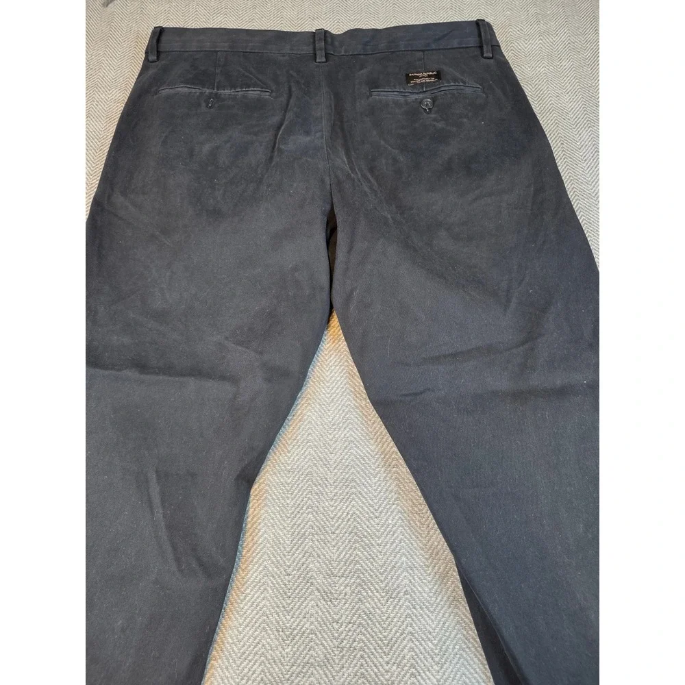 Banana Republic Aiden Slim Fit Chino Pants Mens 36x30 Navy Blue Cotton Stretch